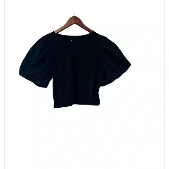 A new day Black Puff Sleeve T shirt, size Medium - Picture 3 of 6
